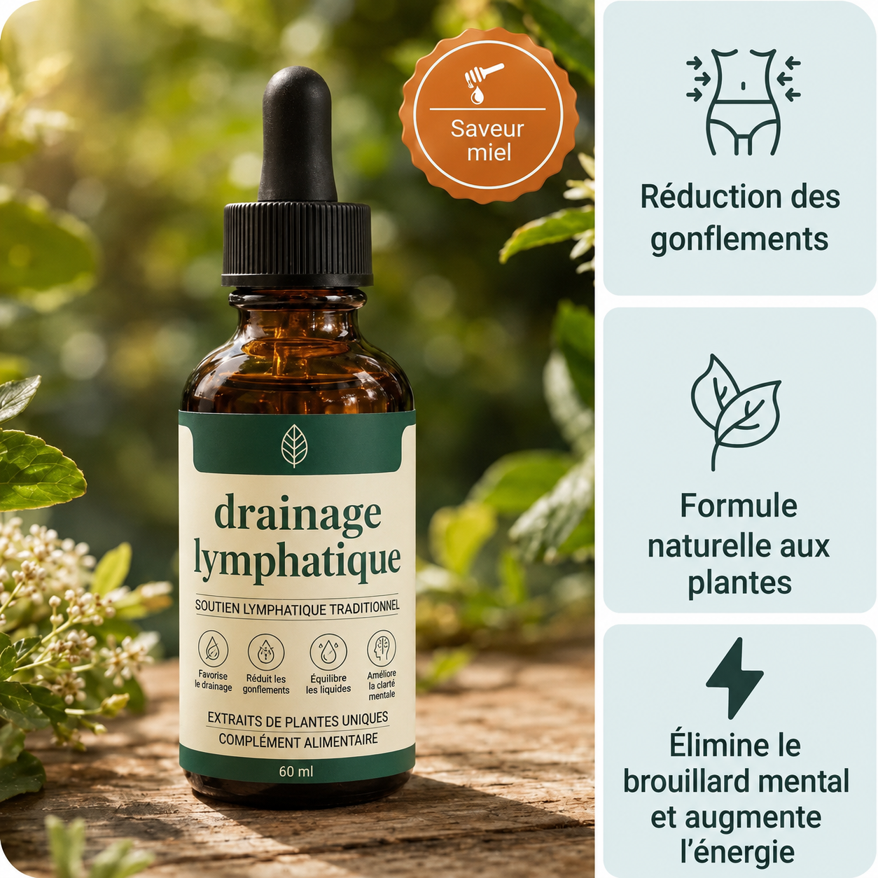 Drainage lymphatique - Gouttes naturelles
