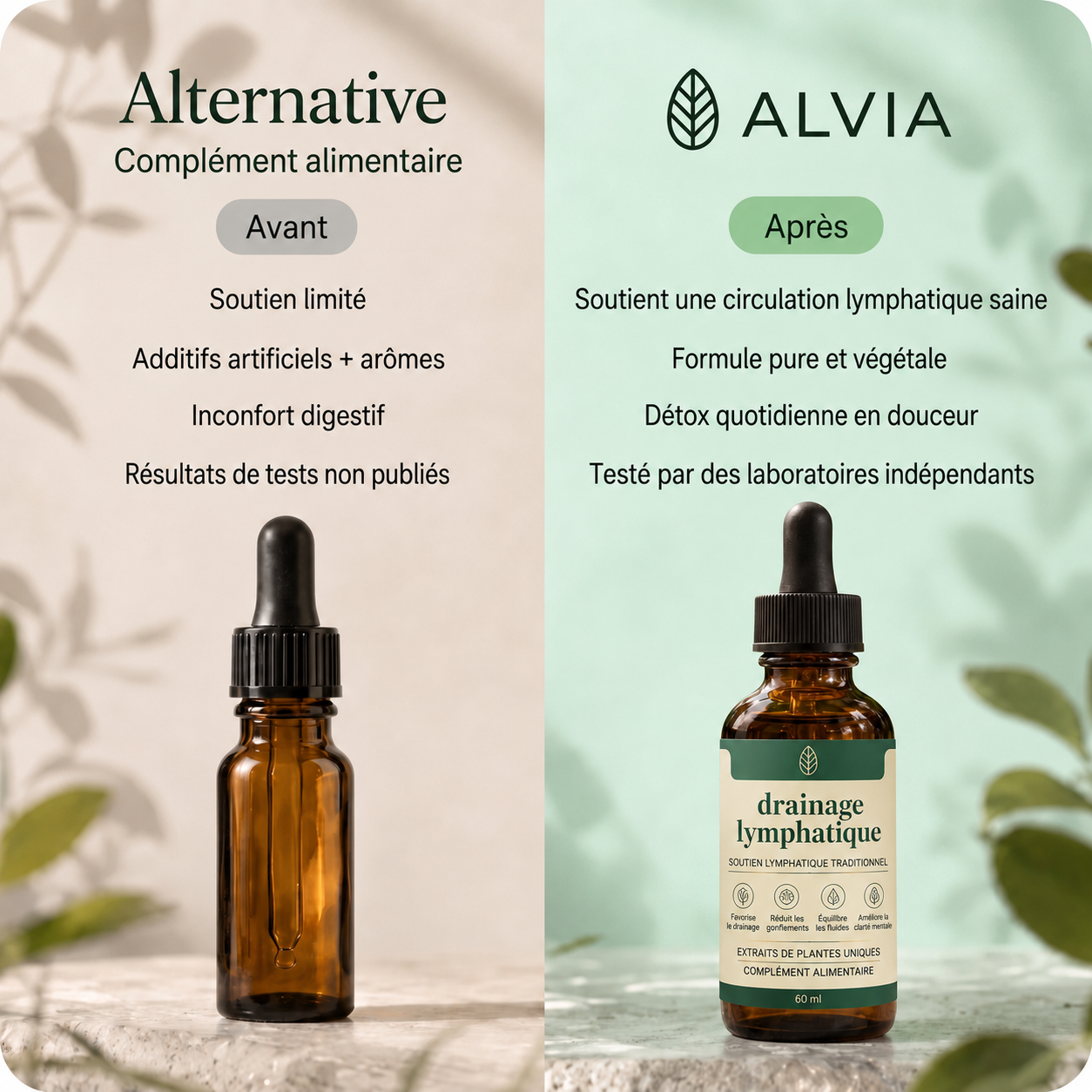 Drainage lymphatique - Gouttes naturelles