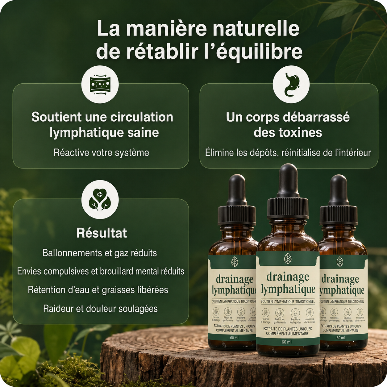 Drainage lymphatique - Gouttes naturelles